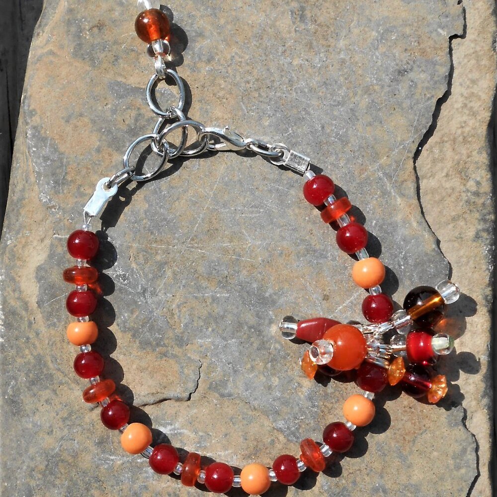 No 462 - Handmade bracelet with candy like charms
